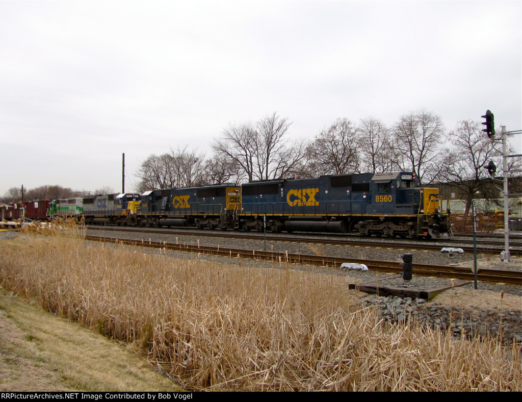 CSX 8560, 8596, 8542, and FURX 3029